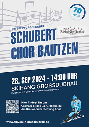 Der Schubert Chor Bautzen singt am Skihand